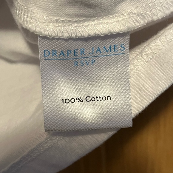 Draper James RSVP White Cut Out Tee XL Basic Cotton Short Sleeve Whimsy Modern - Picture 6 of 8